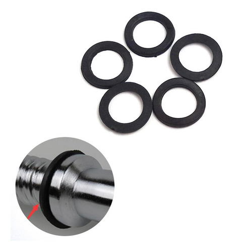 Arandelas De Goma De 2,5 Cm, Paquete De 5 Sujetadores,
