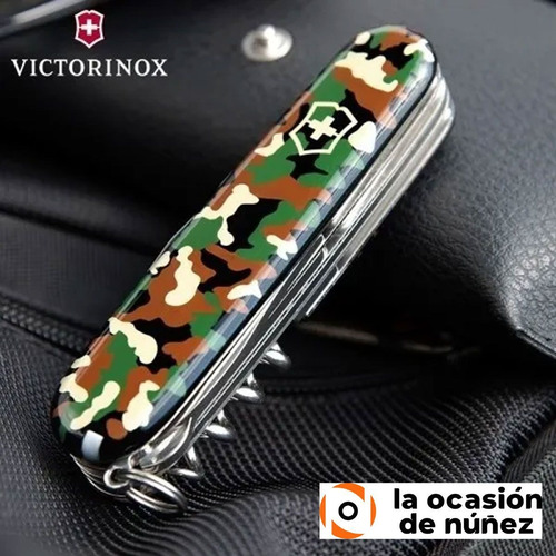 Imagen 4 de 7 de Cortaplumas Victorinox Climber Suiza 14 Usos Camo + Funda