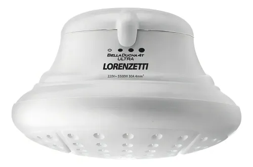 Chuveiro Ducha Bella Ducha 4t Ultra - Lorenzetti Cor Branco 6800w