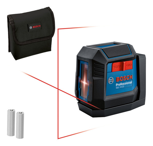 Nivel A Laser 2 Linhas Vermelhas Bosch Gll 12-22 12 Metros
