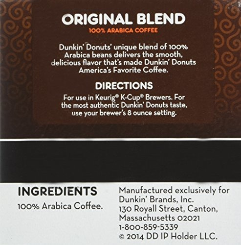 Imagen 7 de 7 de Dunkin Donuts K-cups Original Flavor Medium Roast - Caja De