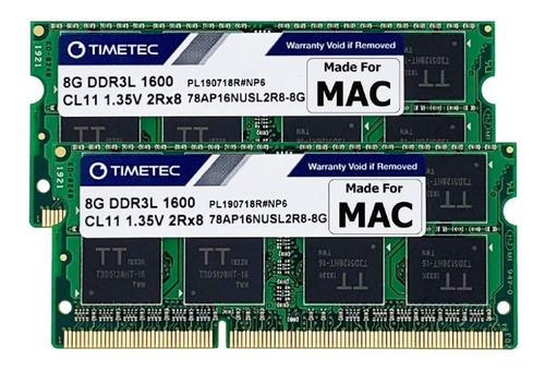 Memoria Ram Timetec Hynix Para Mac 16gb (2x8gb) Ddr3 1600mhz