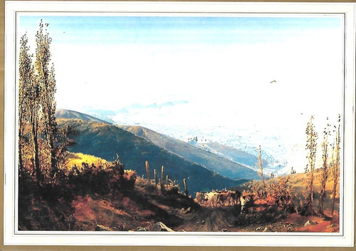 Tarjeta Postal Navidad / Vista Valparaíso 1882 / Somerscales