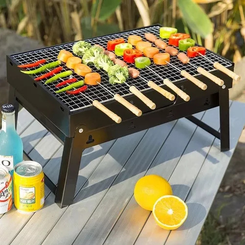 Parrillera Portatil Carbon Barbacoa Pinchos Cocina Parrilla