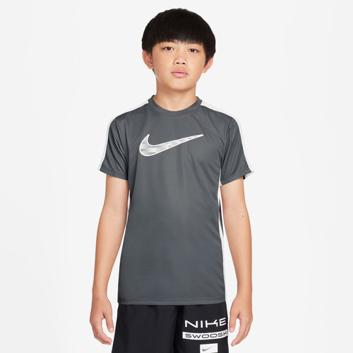 Playera Para Niños Dri-fit Nike Trophy23 Gris Hf8079-085