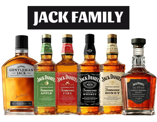 Pack 6x Jack Daniels Variedades - Gentleman - Single Barrel