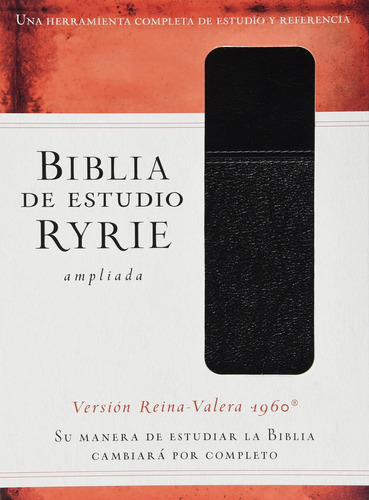 Biblia De Estudio Ryrie Ampliada: Duotono Negro Con Índice