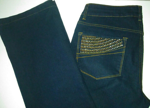 Pantalón Jean Dama Mujer Marca Bill Blass Talla G Stretch