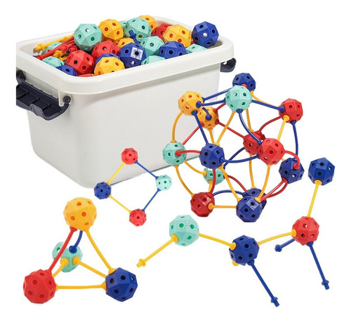 Juguetes De Bloques De Construcción De Pellets Geométricos