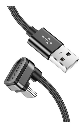 Cable De Cargador Usb Tipo C, En Forma De U De 180 Grados,
