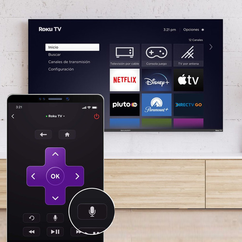 Pantalla 50 Pulgadas Sharp Roku 4k-uhd Smart Tv Led Wifi