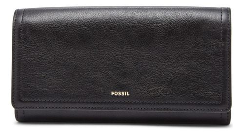 Cartera Para Mujer Sl7833001 Emma De Piel Negro Fossil