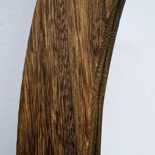 Espejo Redondo 80cm Marco De Madera ¡decoración Elegante! Café