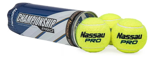 Tubo Pelotas Tenis Padel Nassau X 3 Championship Profesional