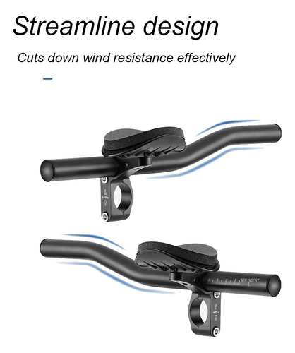 Manillar Aero Rest Para Bicicletas De Carretera Y Montaña, A