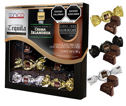Estuche Colección De Chocolates Con Licor Picard 90g