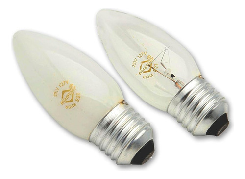 Lampada Vela 35 Brasfort Clara E27 40 X 127 8509 - Kit C/1