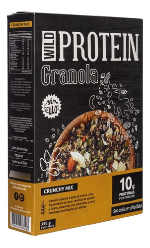 Cereal Vegano Y Proteico Granola Mix Crujiente Wild Foods 