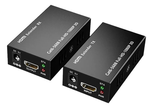 Extensor Video Audio Digital 60mts Hdmi Cable Red Utp Rj45