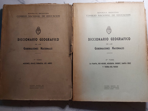 Antiguos Diccionarios Geográficos Set X 2 Tomos Ian1499