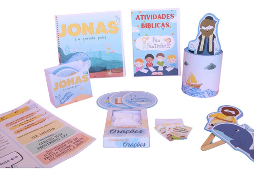Kit Completo De Recursos Visuais Bíblicos - Jonas