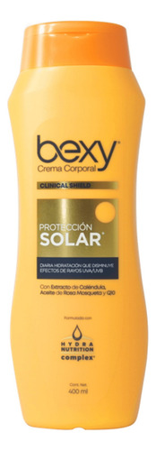 Crema Corporal Bexy Piel Protección Solar Caléndula Aceite De Rosa Mosqueta Y Q10