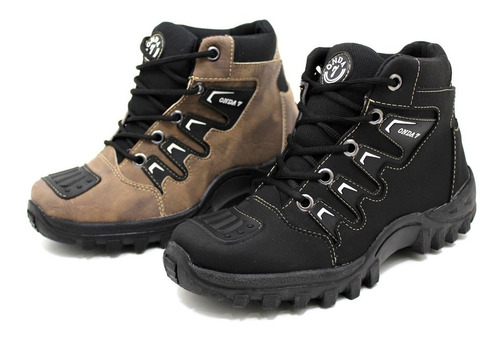 02 Tenis Calçados Masculinos Trilha Moto Trabalho Caminhada | Mercado Livre