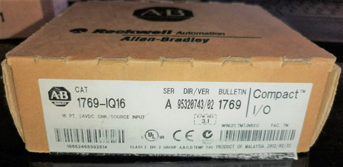 Módulo De Entrada 16 Entrada Digital Allen Bradley 1769-iq16