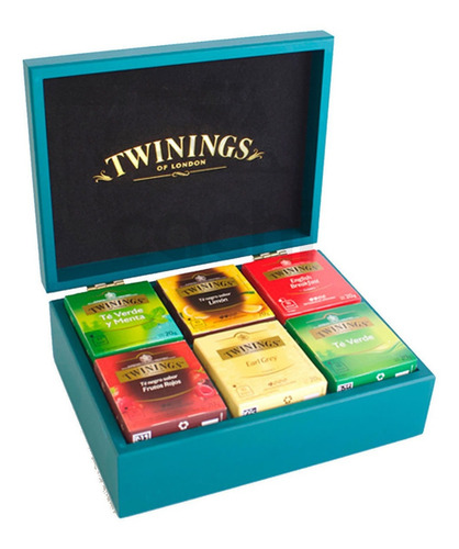 Imagen 2 de 8 de Te Twinings Caja De Madera Con 60 Sobres Oferta