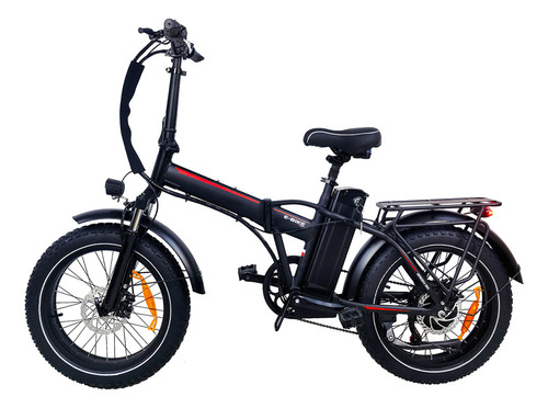 Bicicleta Eléctrica Gyroor Eb027 R20 Plegable En Aluminio Color Negro