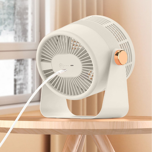 Ventilador De Escritorio De Viento Con Circulación De Aire Cantidad De Aspas 3 Estructura Azul Diámetro 20 Cm Frecuencia 15hz Material De Las Aspas Plástico