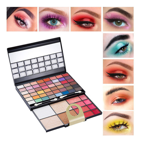 A/r Kit De Maquillaje Completo Para Mujer | Paleta De Maquillaje De 60 Colores De Larga Duración Para Mujer - Set De Maquillaje Para Principiantes En Belleza, Que Incluye Sombra De Ojos, Rubor, Polvo