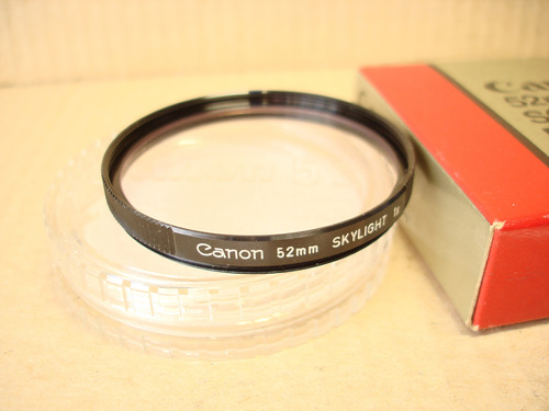 Canon Filtro Skylight 52mm  Nuevo En Caja, Estuche Y Prospec