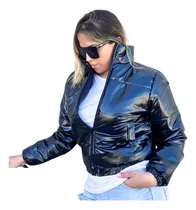 Comprar Camperas Puffer Mujer Cortas Metalizadas Infladas Abrigo