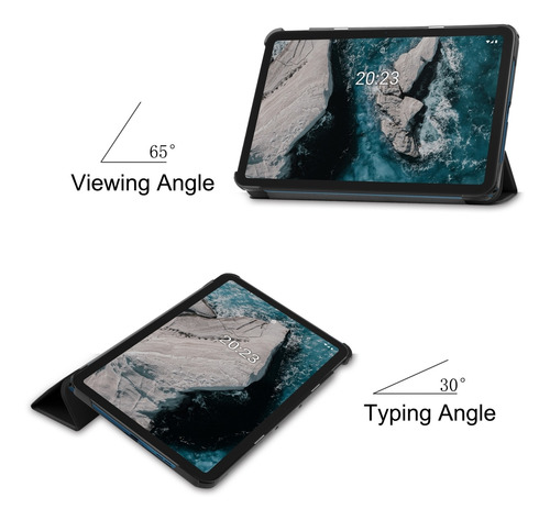 Imagen 5 de 10 de Carcasa De Cuero Para Tablet Nokia T20