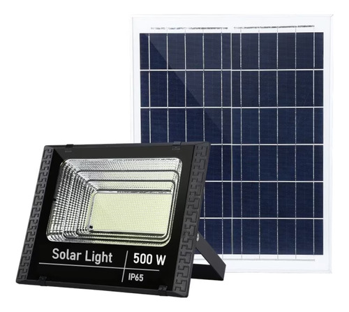 Lampara Solar Reflector Exteriores De 500w Control Remoto