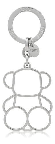 Llavero Silhouette Plateado Bold Bear