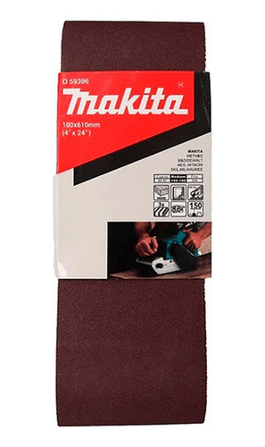 Set 3 Lijas De Banda 4 X24 Grano 150 Makita D-59396 P/mad-m