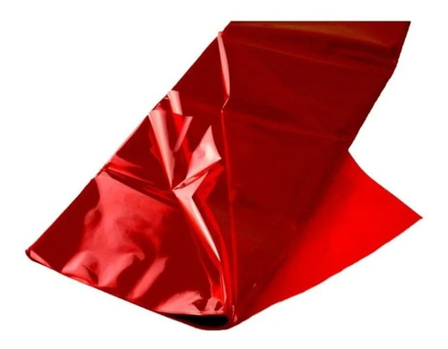 Papel Celofán Rojo X100 Pliegos 70x100 Cm