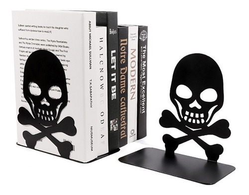 Sujeta Libros Calavera Portalibros Sujetador  2 Piezas 