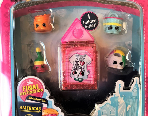 Lote 5 Sets Shopkins World Vacation Americas - Lote A (Usado)