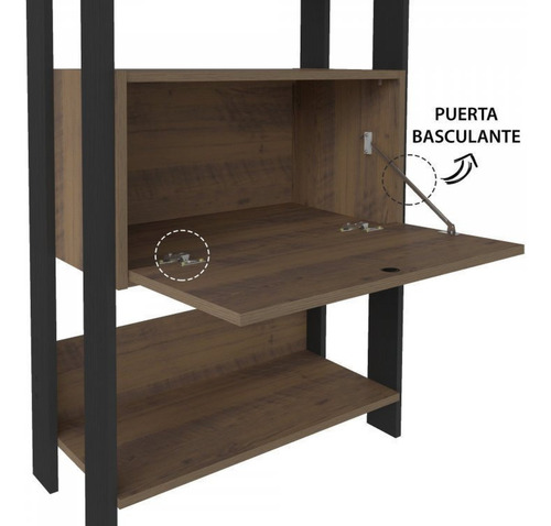 Kit Armário Para Escritório Alto 2 Portas E Estante 4