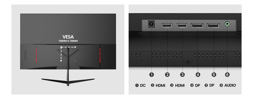 Monitor Crua Cr320c Para Juegos Uhd 4k Vesa Hdmi2.0 127v Color Negro