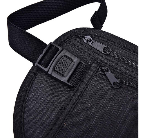 Imagen 7 de 9 de Riñonera De Viaje Invisible Estuche Seguridad Oculto