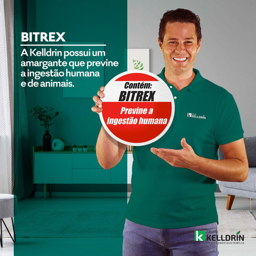 Kit 3 Poderoso 30ml Kelldrin Barata Formiga Aranha Escorpião