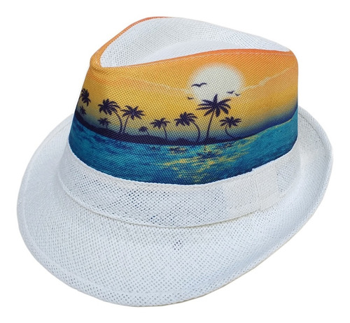 Sombrero Gardelito Sublimado Playa Tropical 26-502-0