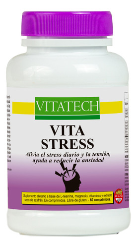 Vita Stress Vitatech X 60 Comprimidos P/30 Dìas Sin Sabor