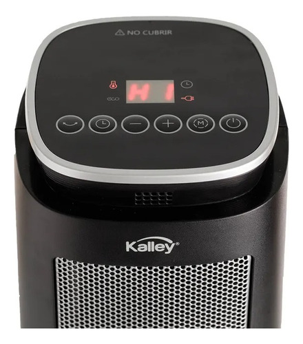 Calentador De Ambiente Torre Kalley K-cat Negro (Reacondicionado)