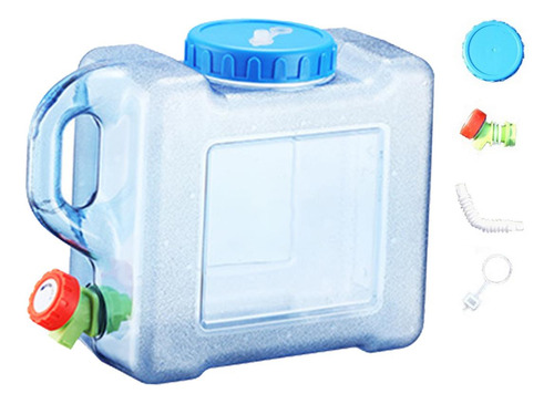 Recipiente De Agua Portátil Con Grifo Cubo De Agua 5 Litros