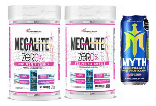 2 Proteína Mega Lite Zero Grasa - Unidad a $64990